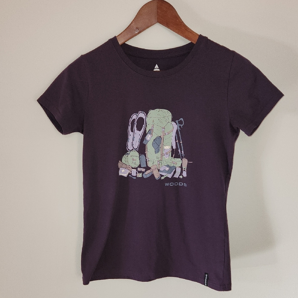 Purple Graphic Short Sleeve Tee
